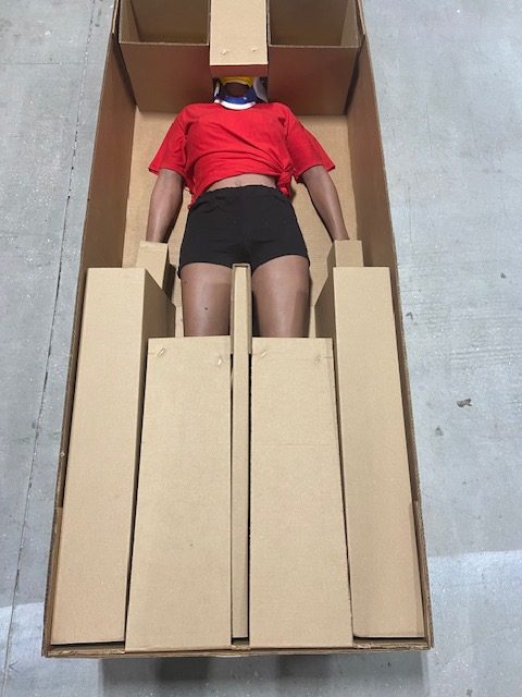 Customized Medical Simulator Packaging box with content closing up image